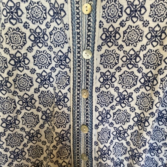 J. Jill women’s button down front tunic sleeveless top medium - Picture 4 of 8